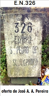 E.N. 326 - Espinho - Anta - Picoto - Ordonhe - Fies - Candal - Corga - Louredo - Cabeais
 - Mansores - Vila - Zendo - Burgo - Arouca - Moldes - Pvoa - Fuste - Pedrgo